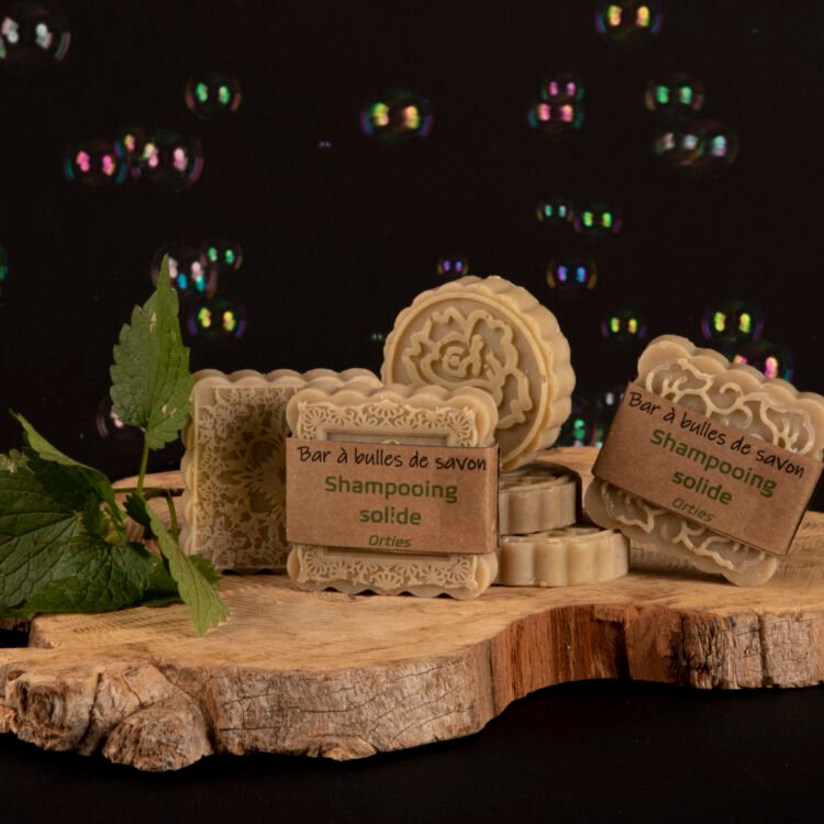 Shampooing solide aux orties